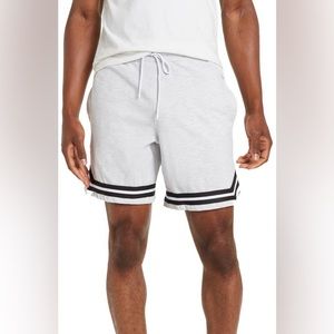 RDI Solid Pique Court Shorts in Heather Grey